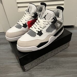 Jordan Men's White and Black Sneakers